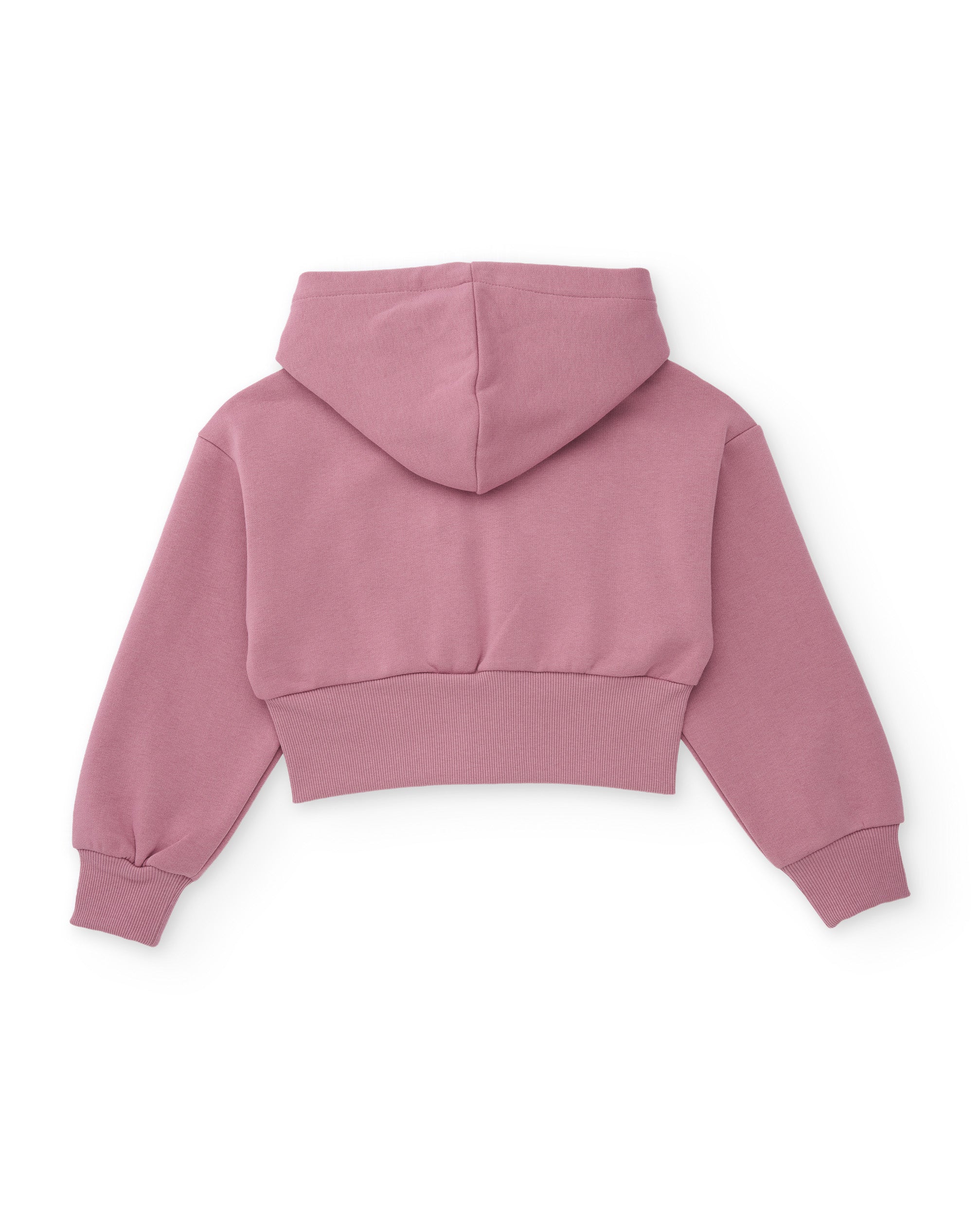 Tuc Tuc Completo Felpa Crop Pantaloni Bambina Rosa cappuccio