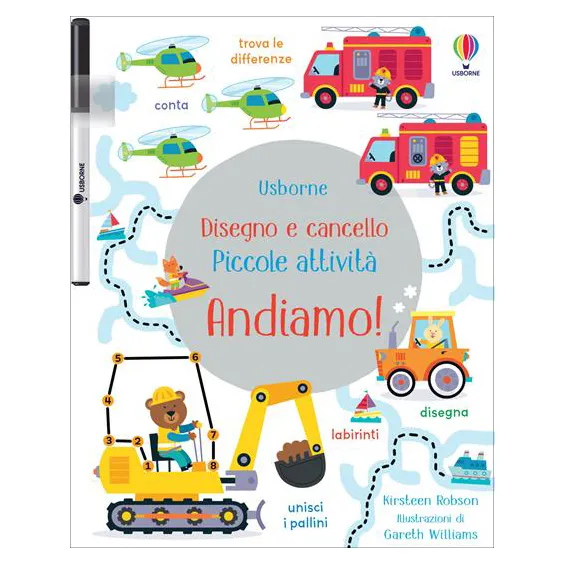 Usborne Andiamo! libro da disegno 24 pagine da 3 anni