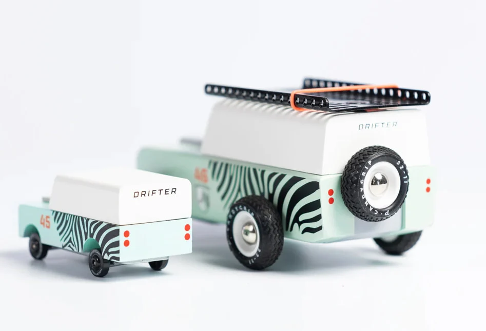 Candylab Candycar Americana Drifter macchinina legno zebra