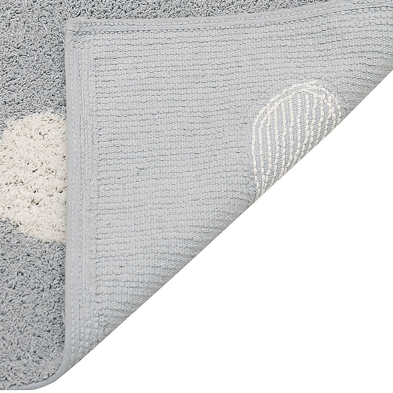 Lorena Canals Nuvole tappeto lavabile grigio cotone 120x160