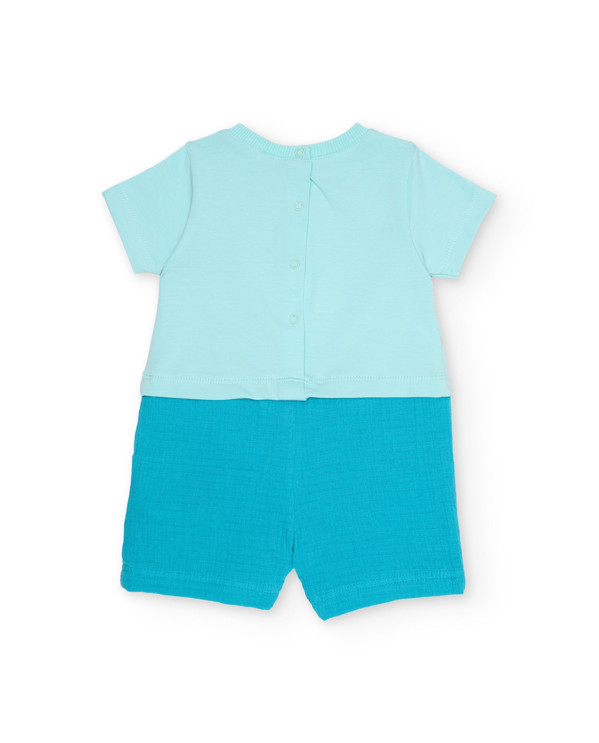 Tuc tuc pagliaccetto neonato blu stampa savana