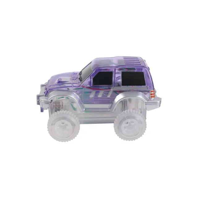 Cleverclixx Race Track macchinina viola con luci