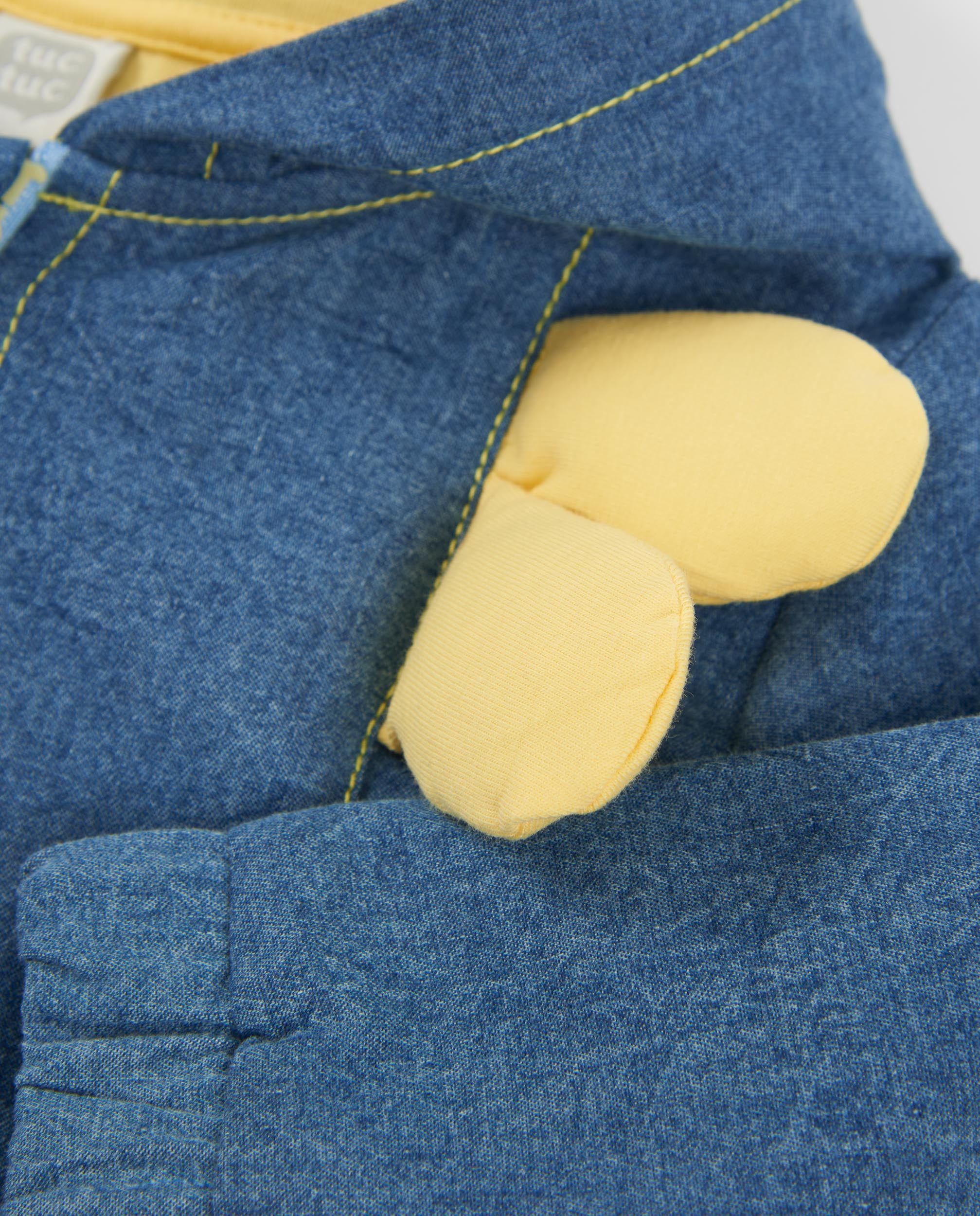 Tuc Tuc giacca jeans neonato con cappuccio zip