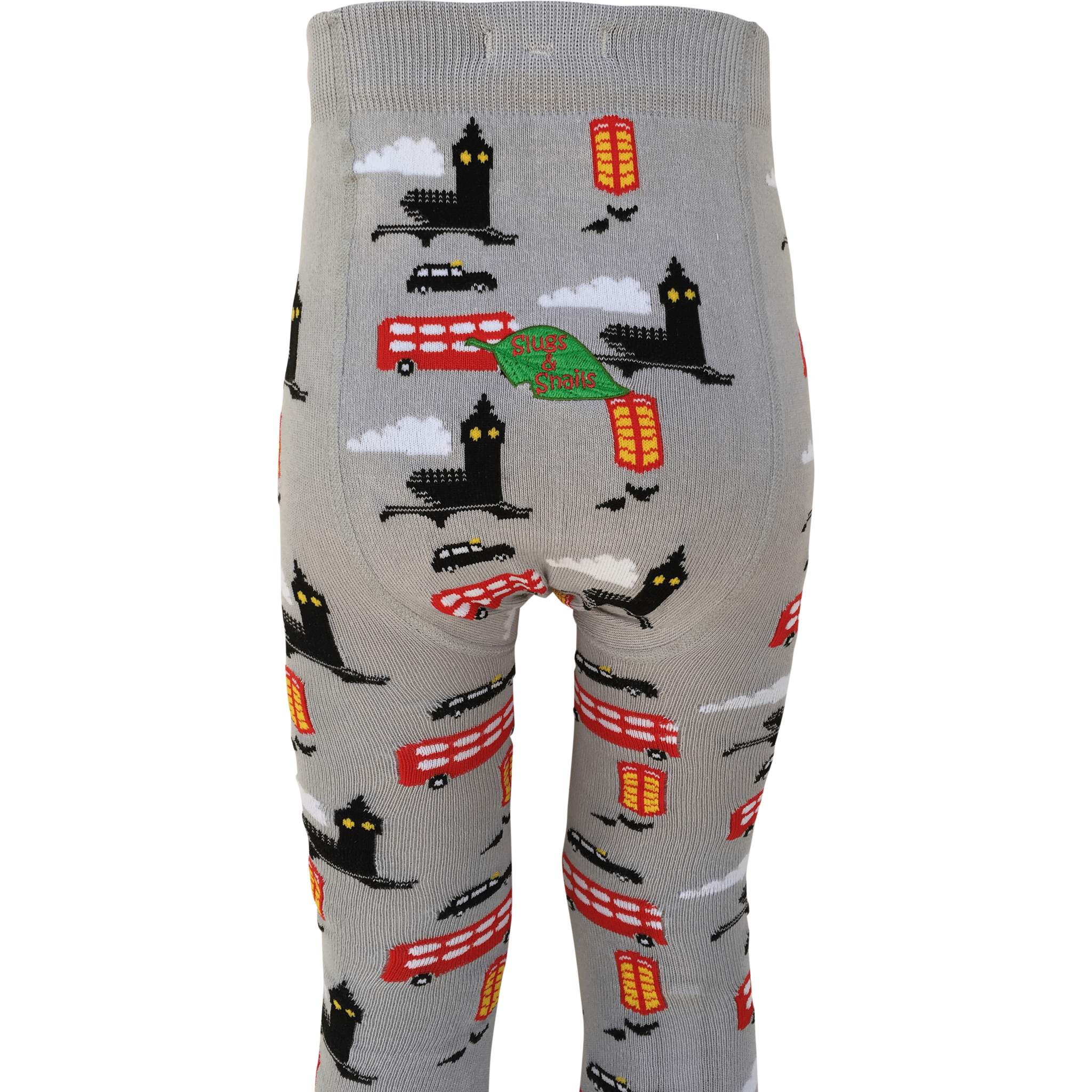 Slugs & Snails London collant bio bus rossi grigio