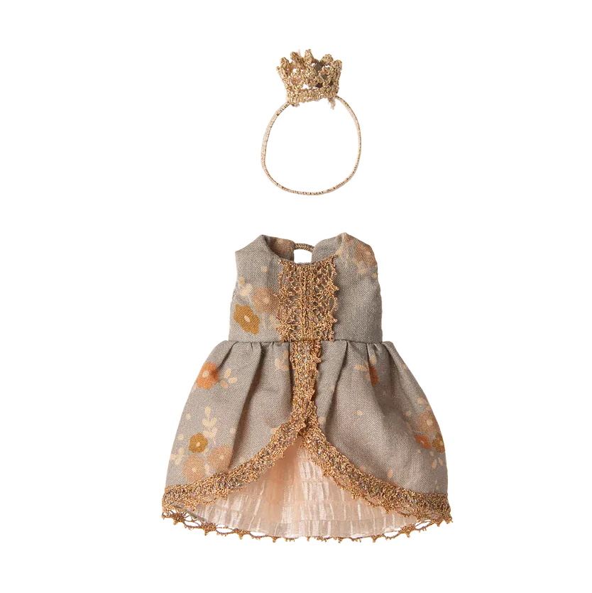 Maileg Topo Sorella Maggiore Vestito Principessa Cotone