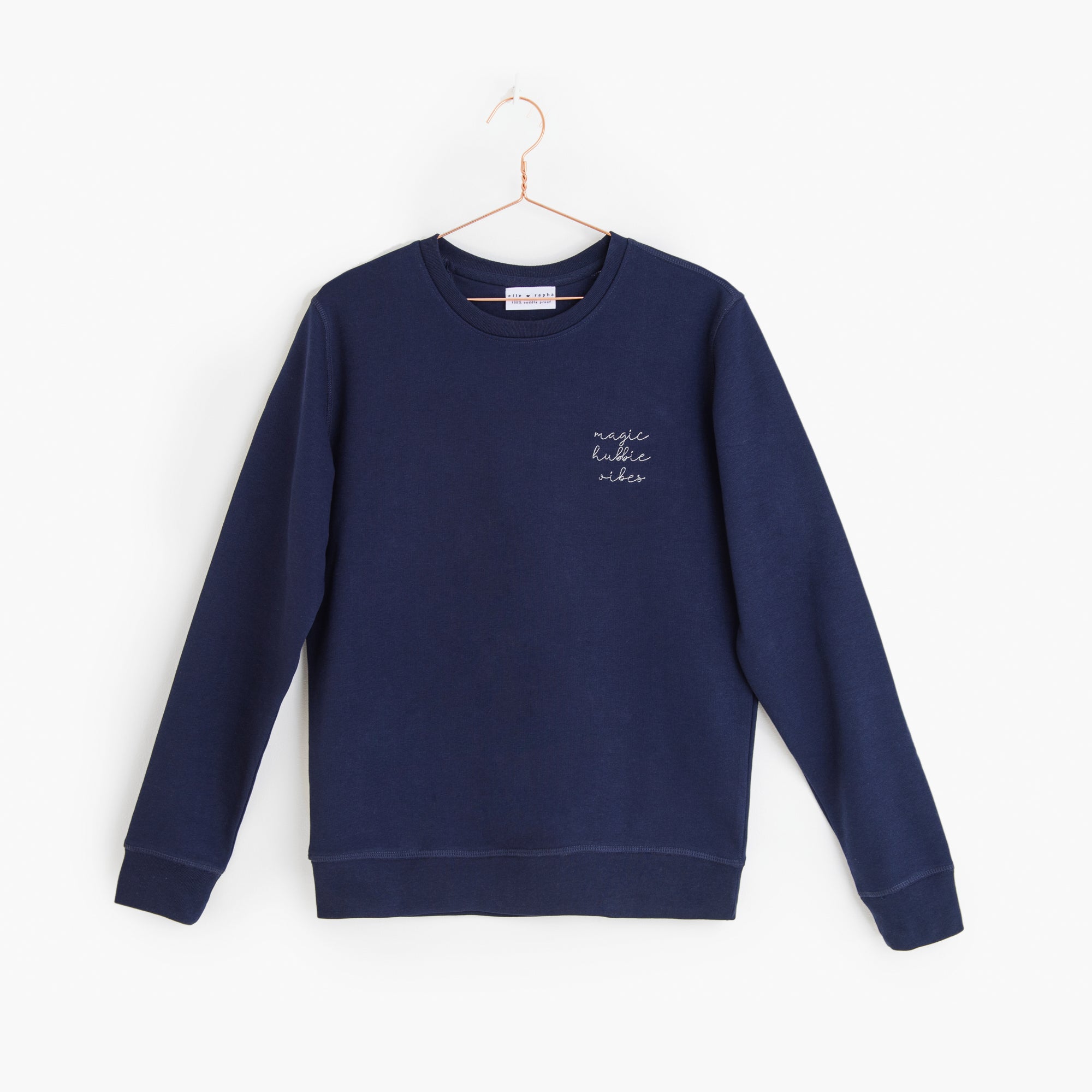 Ella and Rapha Hubbie felpa uomo blu midnight cotone
