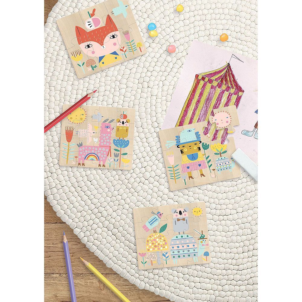 Vilac Suzy Ultman puzzle legno evolutivo 4 puzzle da 2 anni