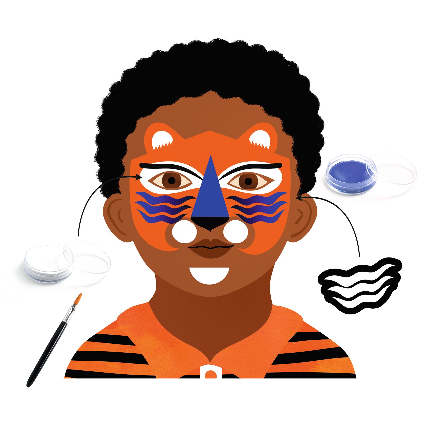 Djeco Make Up Panthera Trucco Viso Bambini Felini