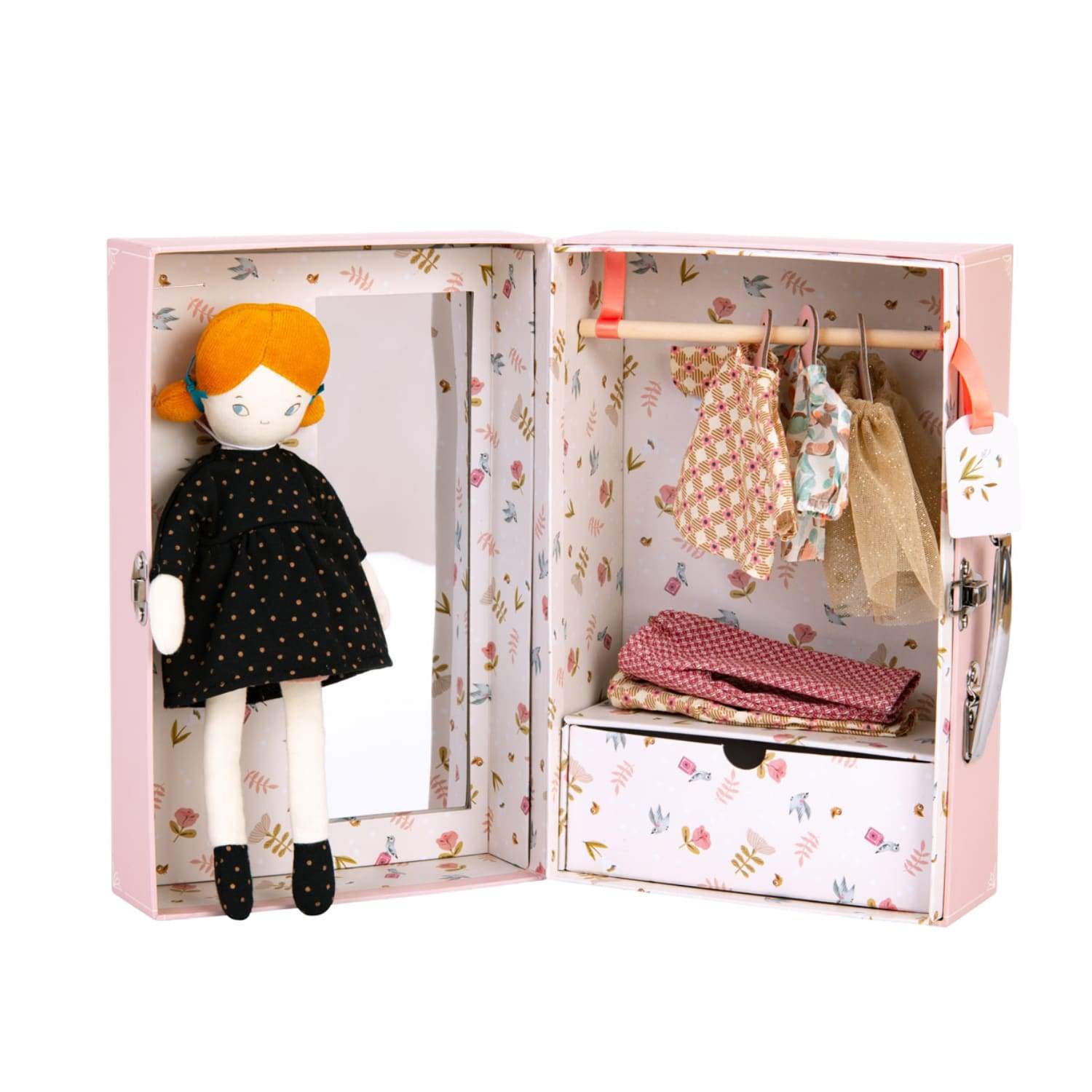 Moulin Roty Les Parisiennes Blanche Valigetta con Bambola