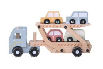 Little Dutch camion legno portauto con 4 macchinine
