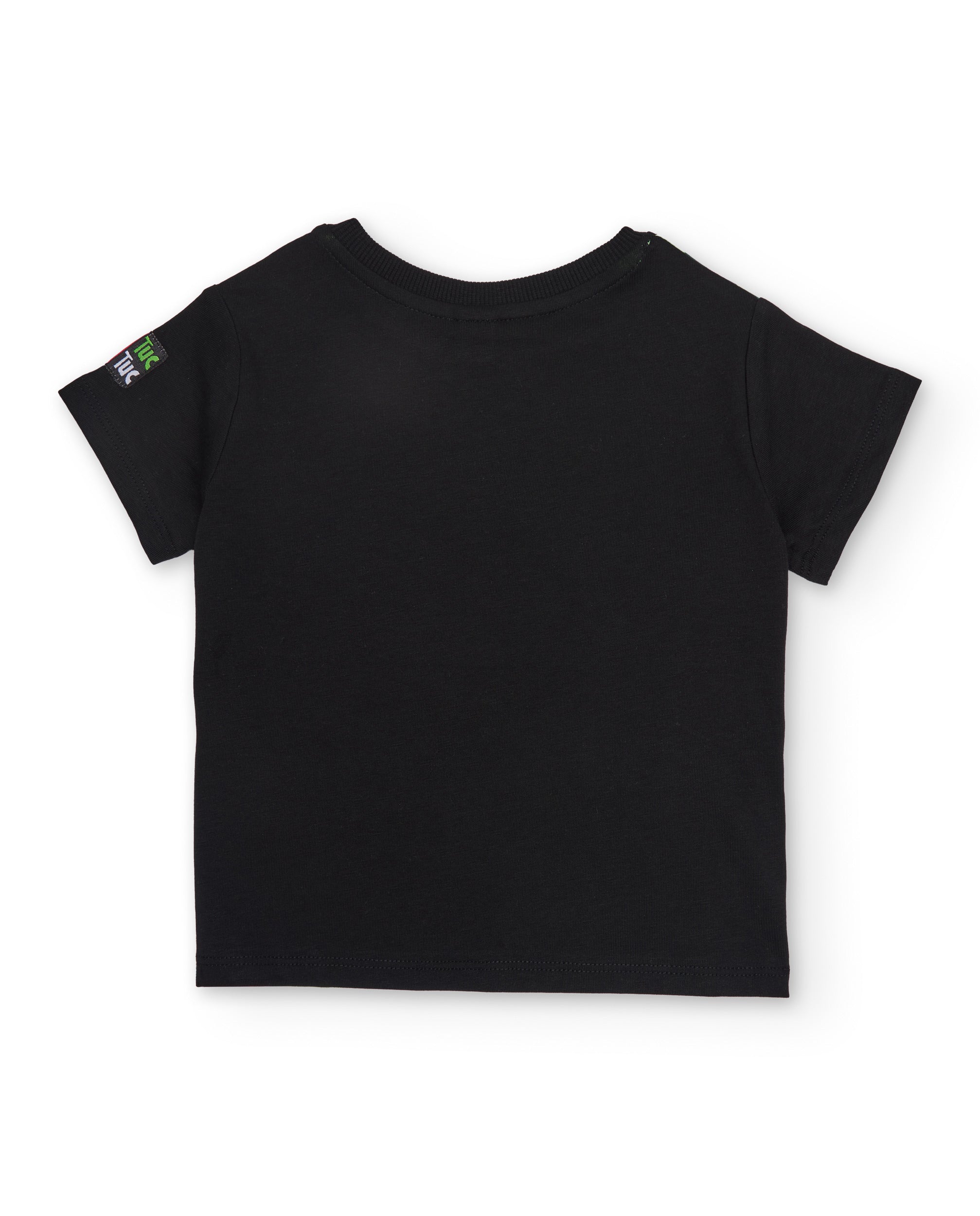 Tuc Tuc completo maglietta e shorts jersey nero stampa frutta