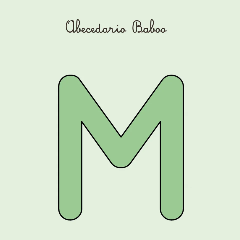 Baboo Abecedario Lettera M PDF Download