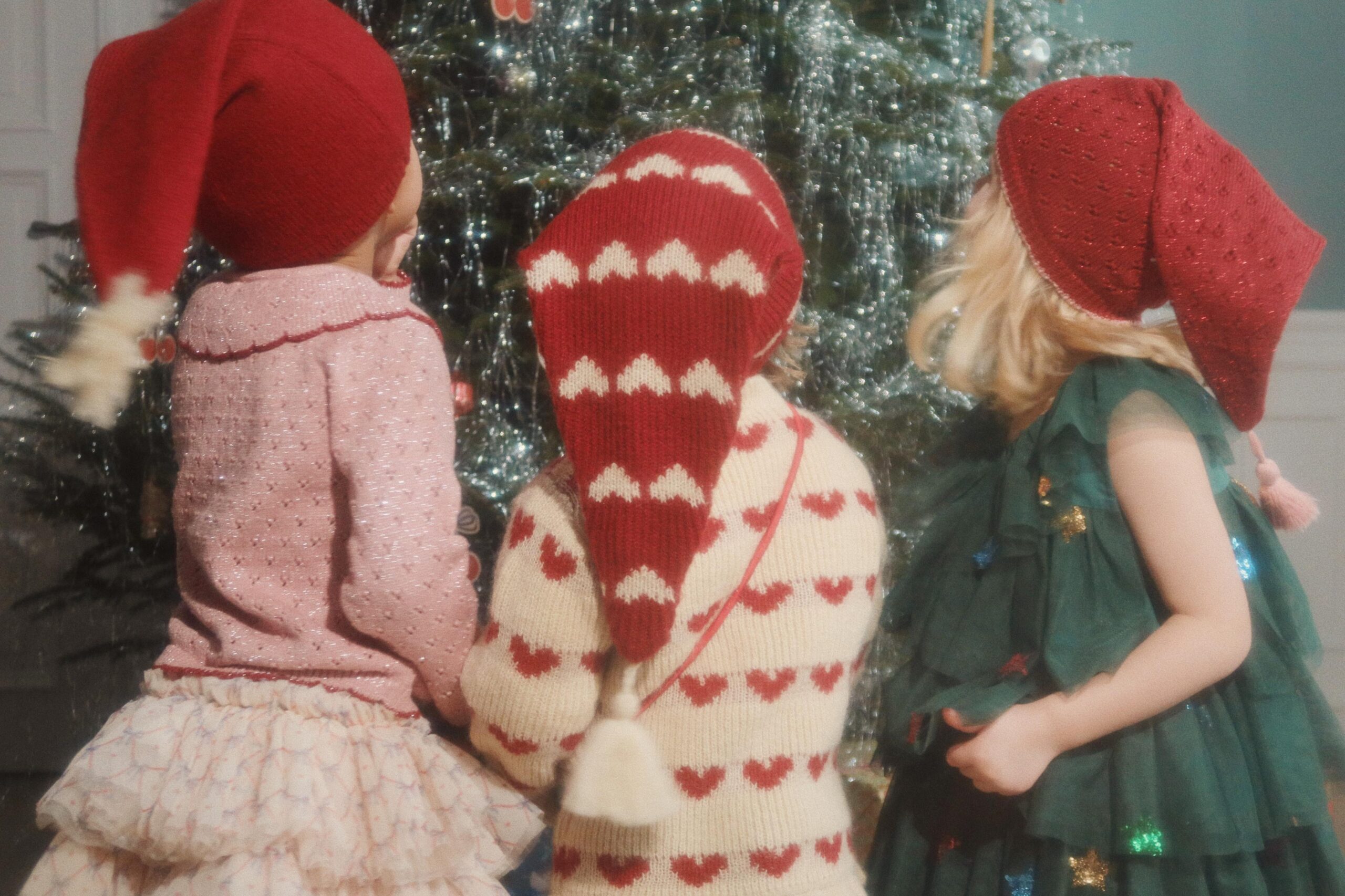 Konges Sløjd Babbo Natale cappello lana a cuori