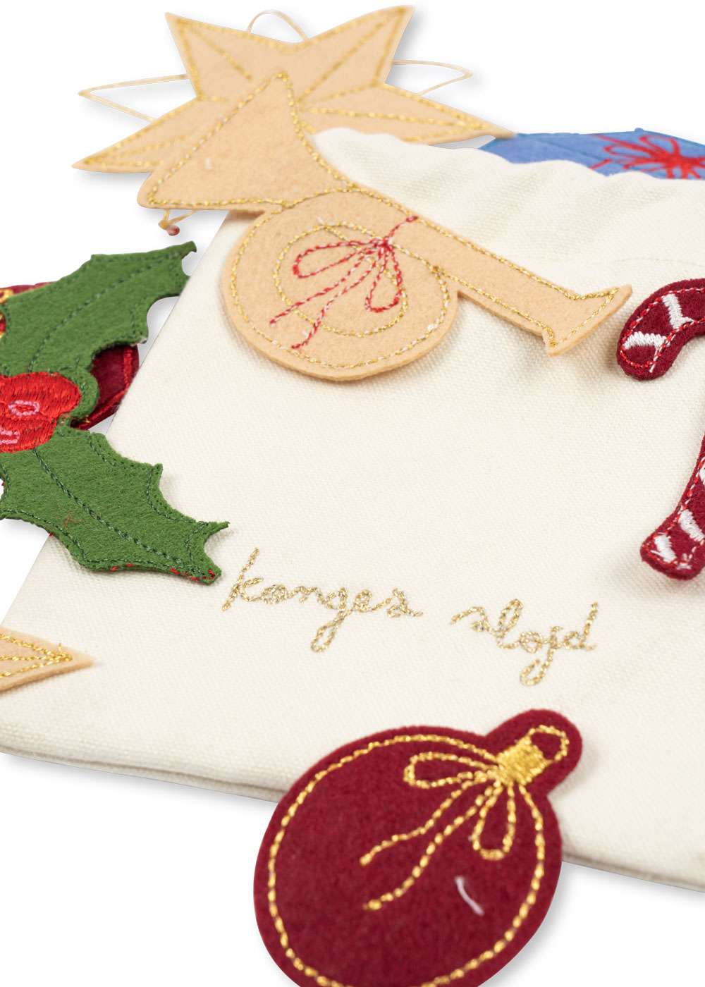 Konges Slojd Decor Tree calendario avvento 24 pezzi cotone