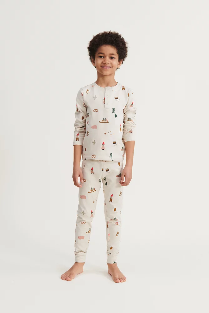 Liewood Holiday pigiama bimbo cotone bio natalizio