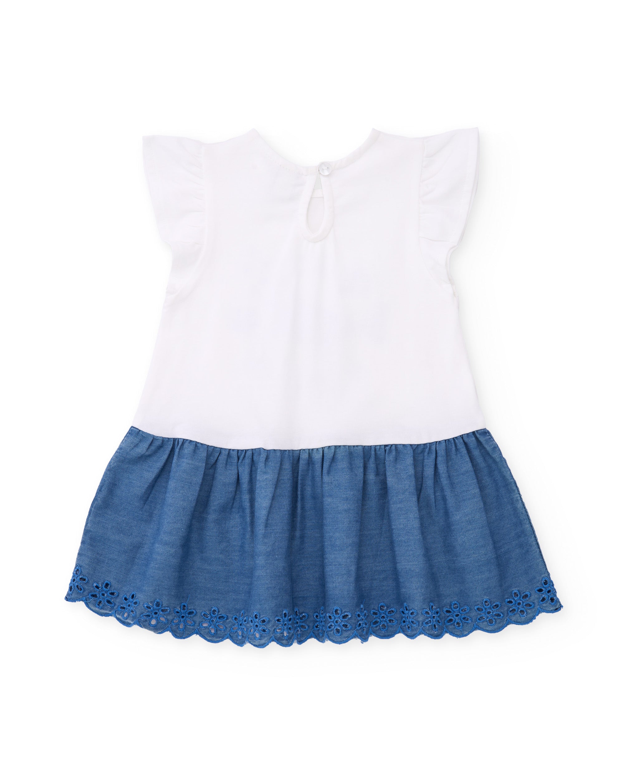 Tuc Tuc vestito bambina bianco marino paillettes