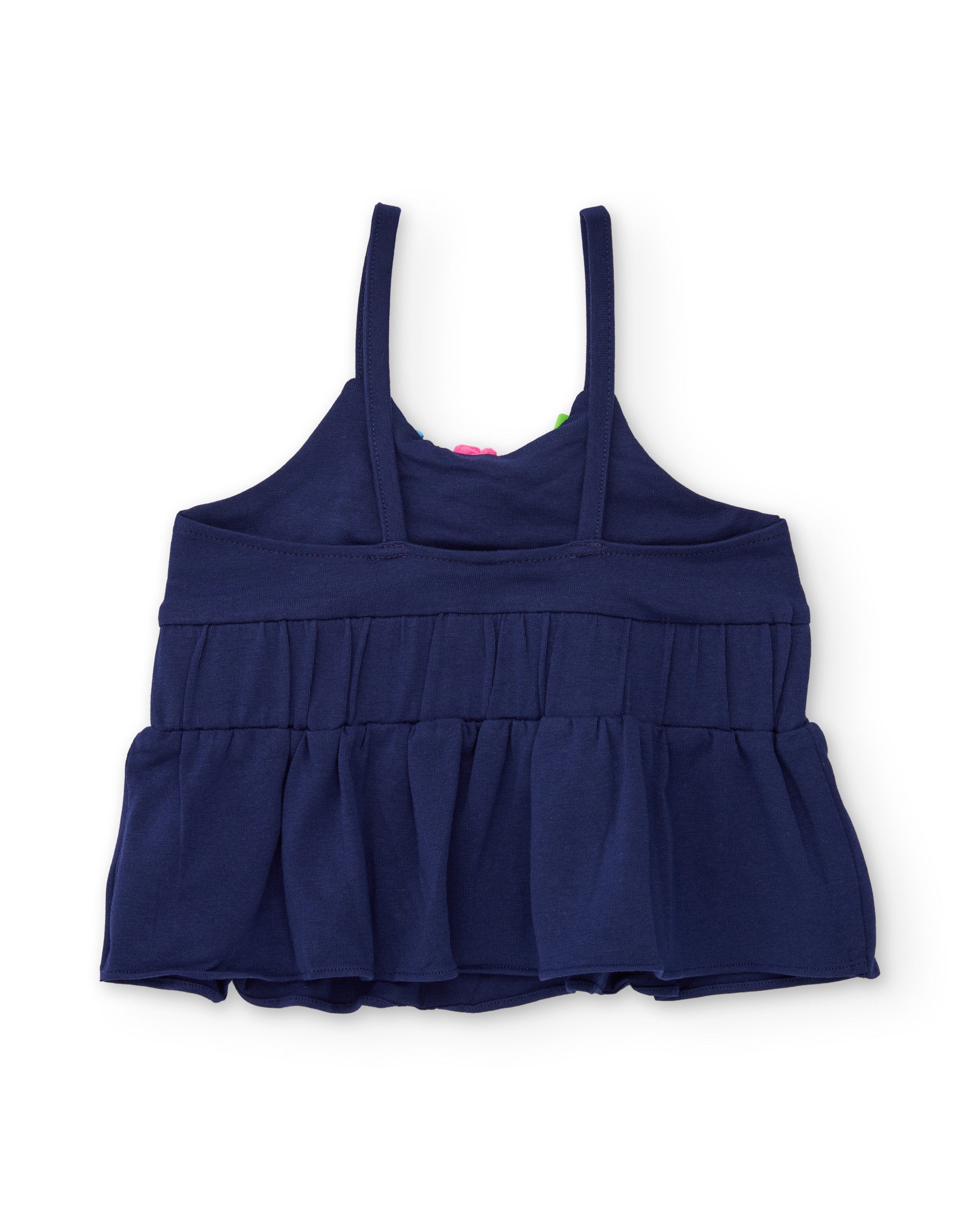 Tuc Tuc top bambina blu navy spalline arricciate