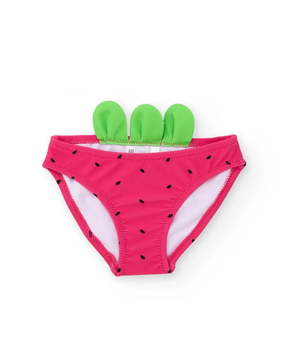 Tuc Tuc slip costume bimba rosa cocomero
