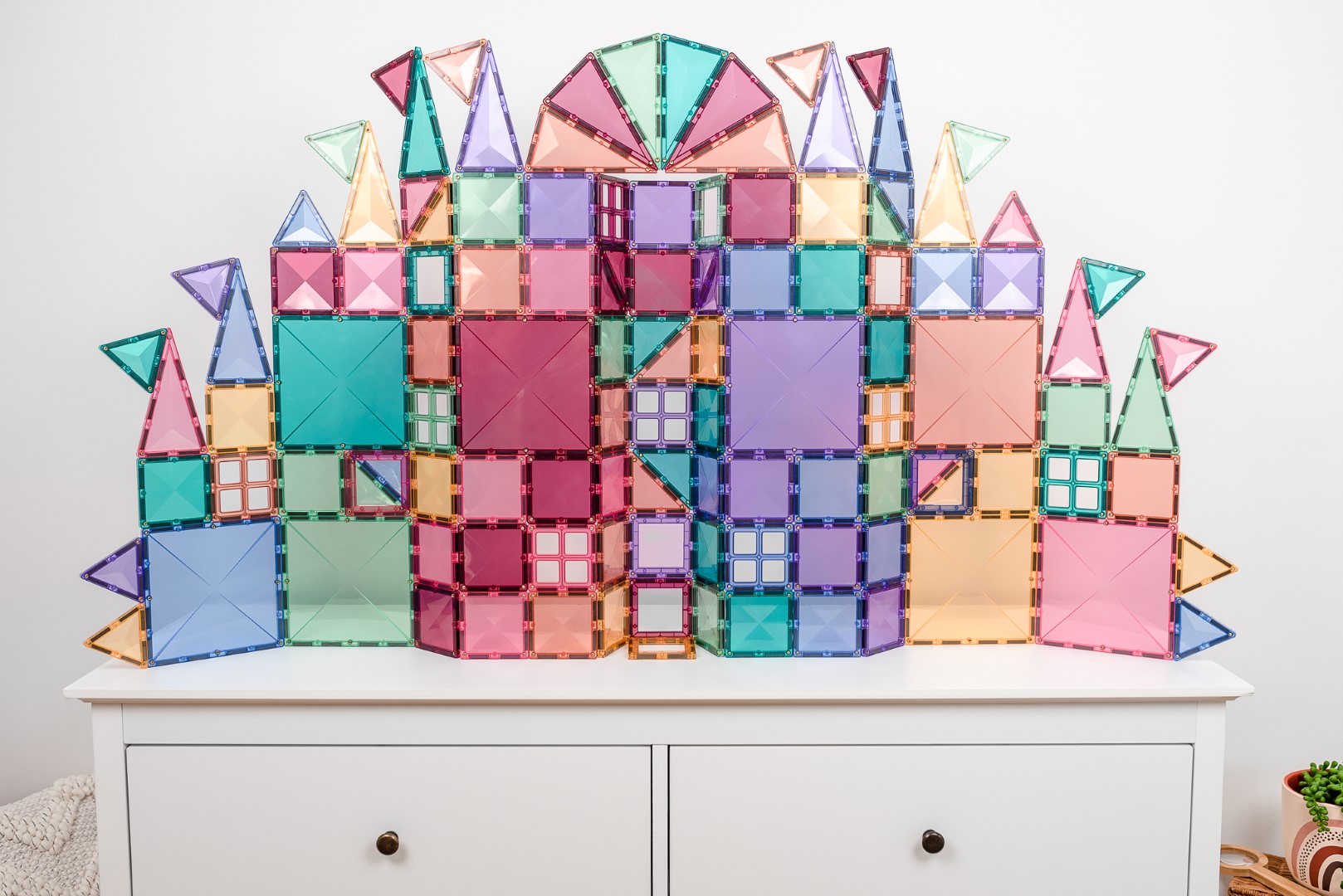 Connetix Pastel Mega Pack 202 pezzi costruzioni magnetiche