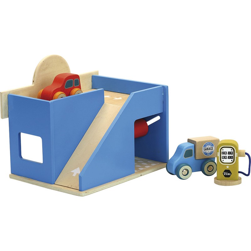 Vilac Vilacity mini garage legno con 2 macchinine
