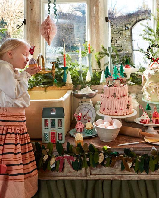 Meri Meri Natale set cupcake 24 topper e pirottini