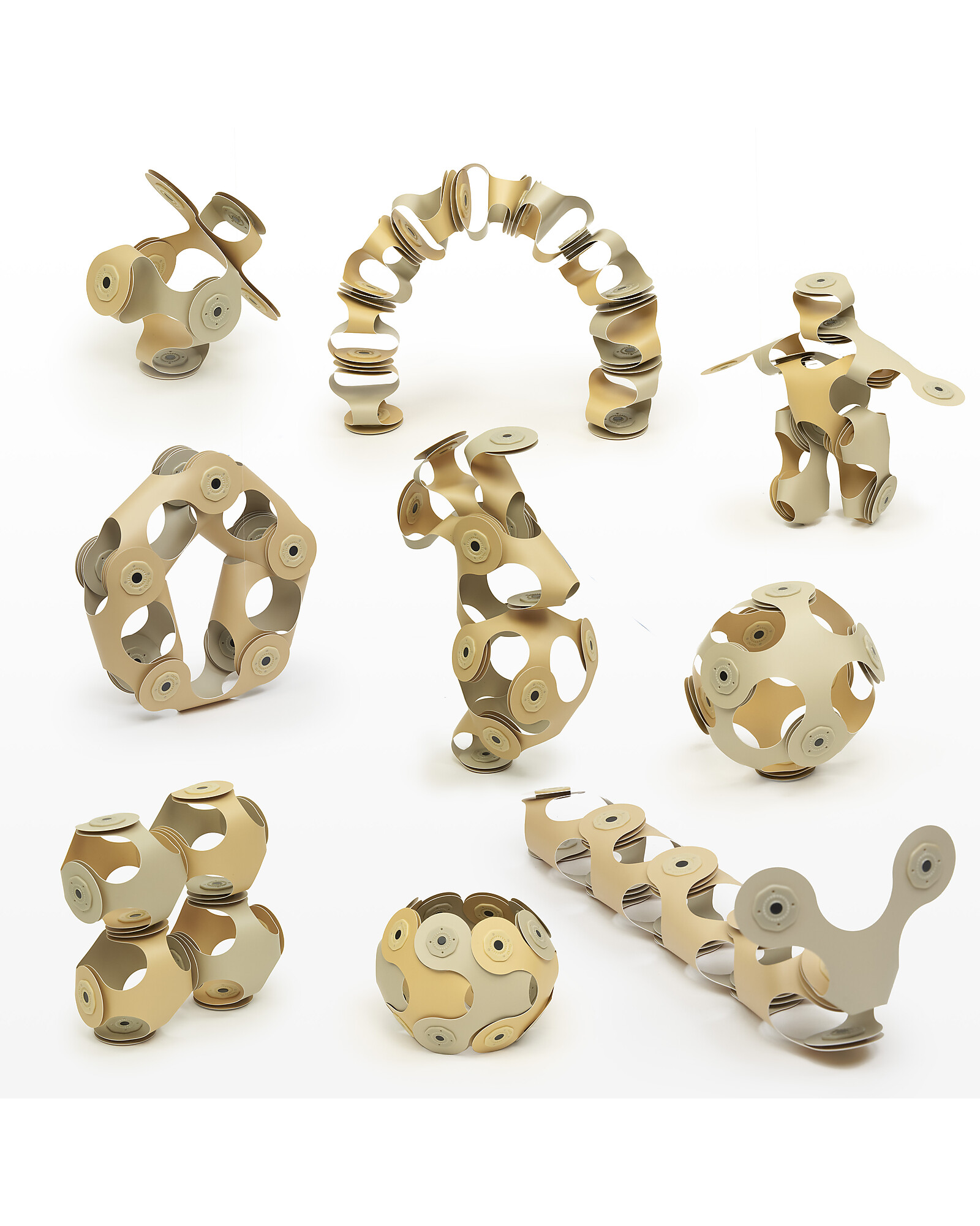 Clixo Designer Pack gioco magnetico 9 pezzi beige