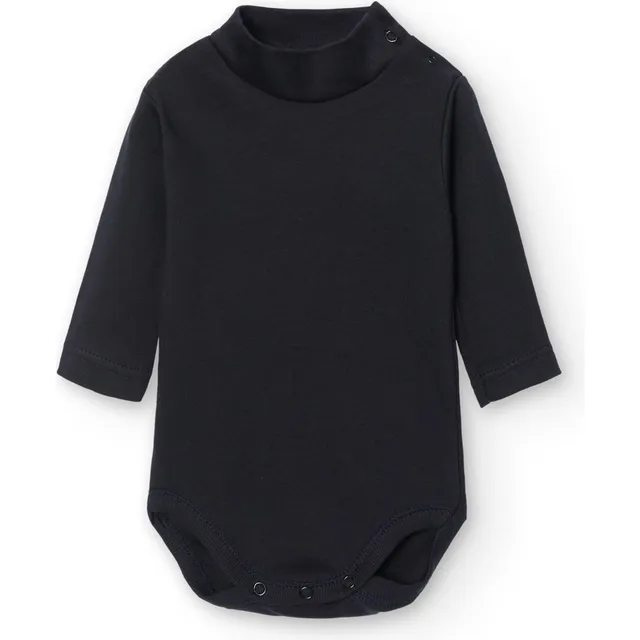 Babidu body neonato dolcevita cotone maniche lunghe