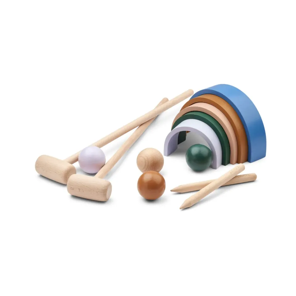 Liewood Alen Croquet Gioco in Legno Garden Green