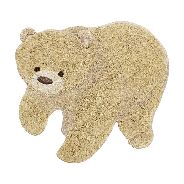 Lorena Canals Bear tappeto orso beige cotone 120x122 cm