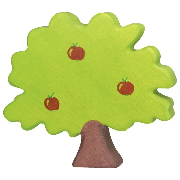 Holztiger Melo figura in legno grande dipinta a mano