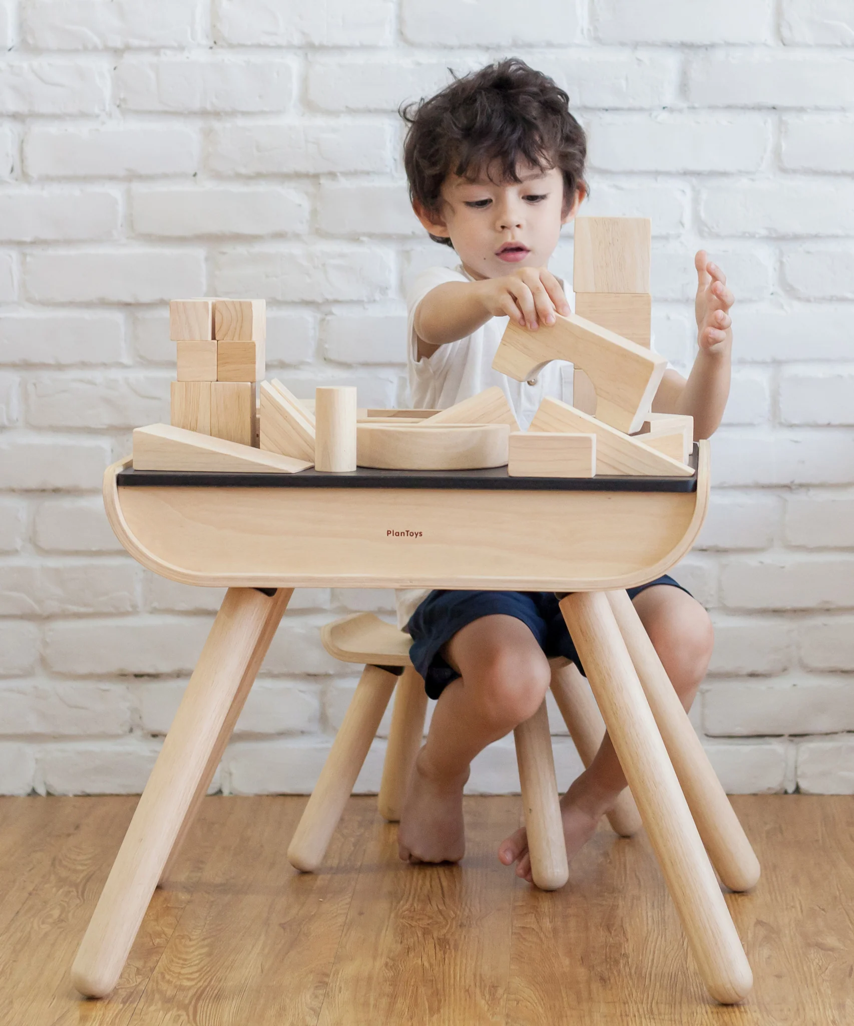 PlanToys Mega Costruzioni legno naturale 50 pezzi