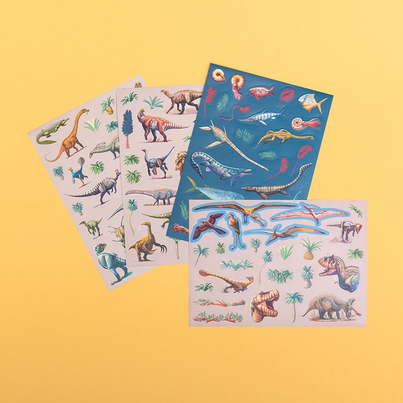 Londji Dino Cartella Attività Stickers 100 Adesivi