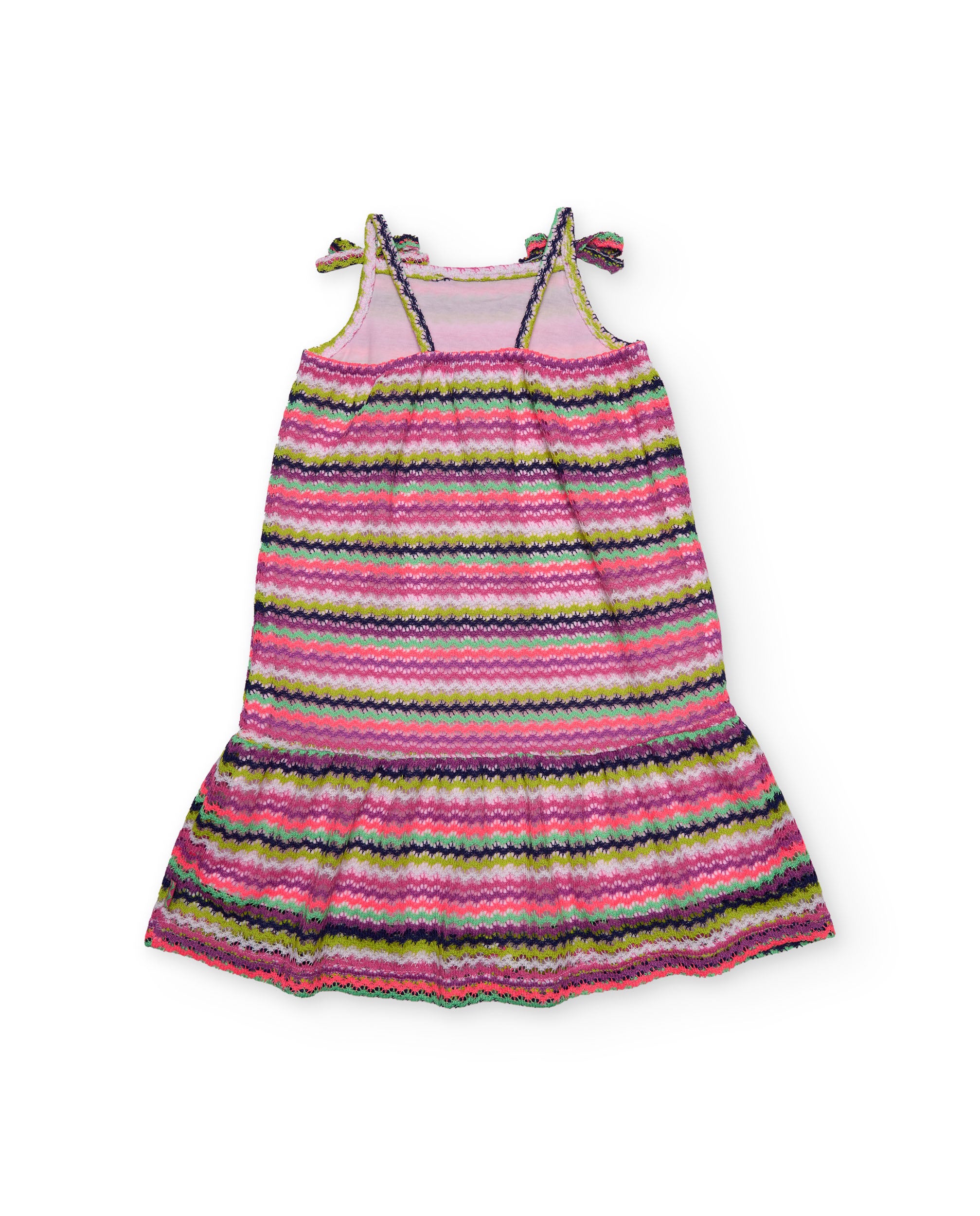Tuc Tuc vestito bimba spalline fiocchi rosa