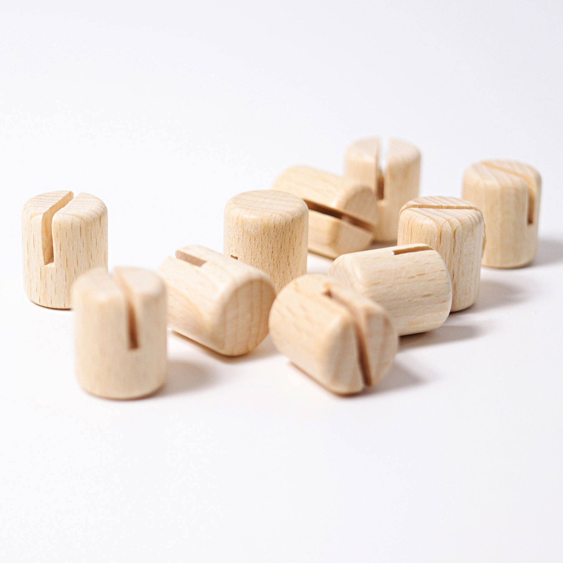 Grimm's Porta Biglietto supporto legno H 2 cm anelli compleanno