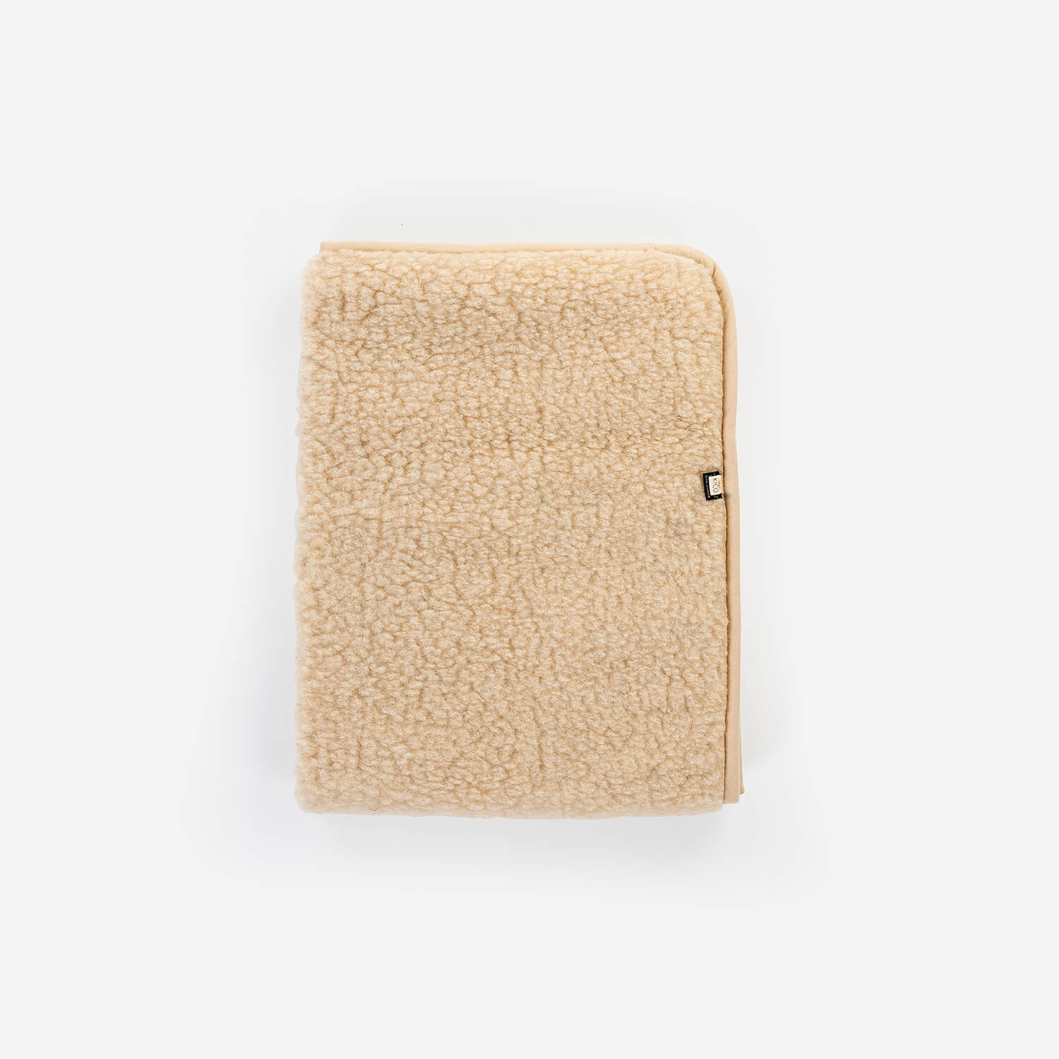 Kico Label Tumbled Coperta Neonato Lana Merino Beige