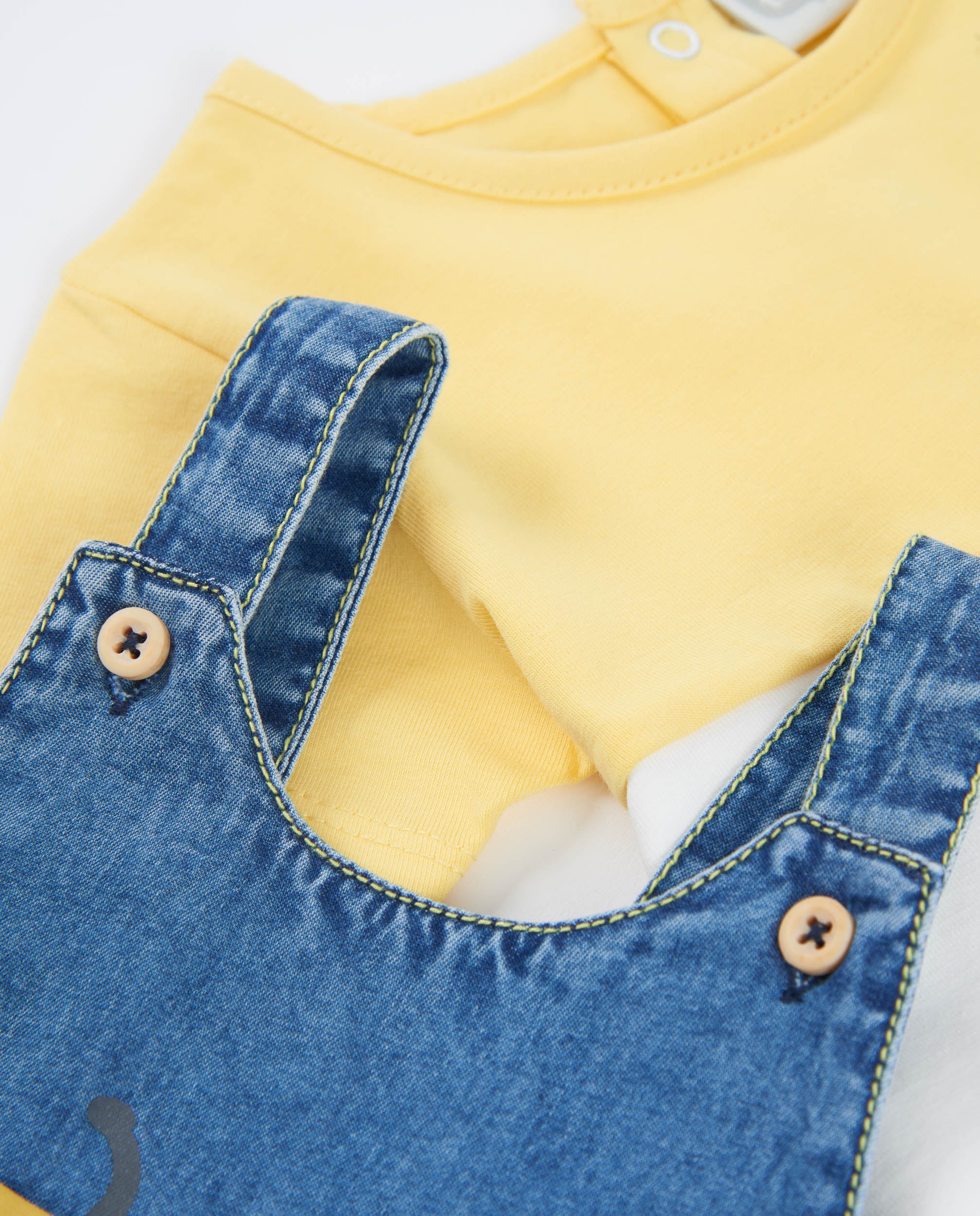 Tuc Tuc Denim completo neonato jeans salopette ape