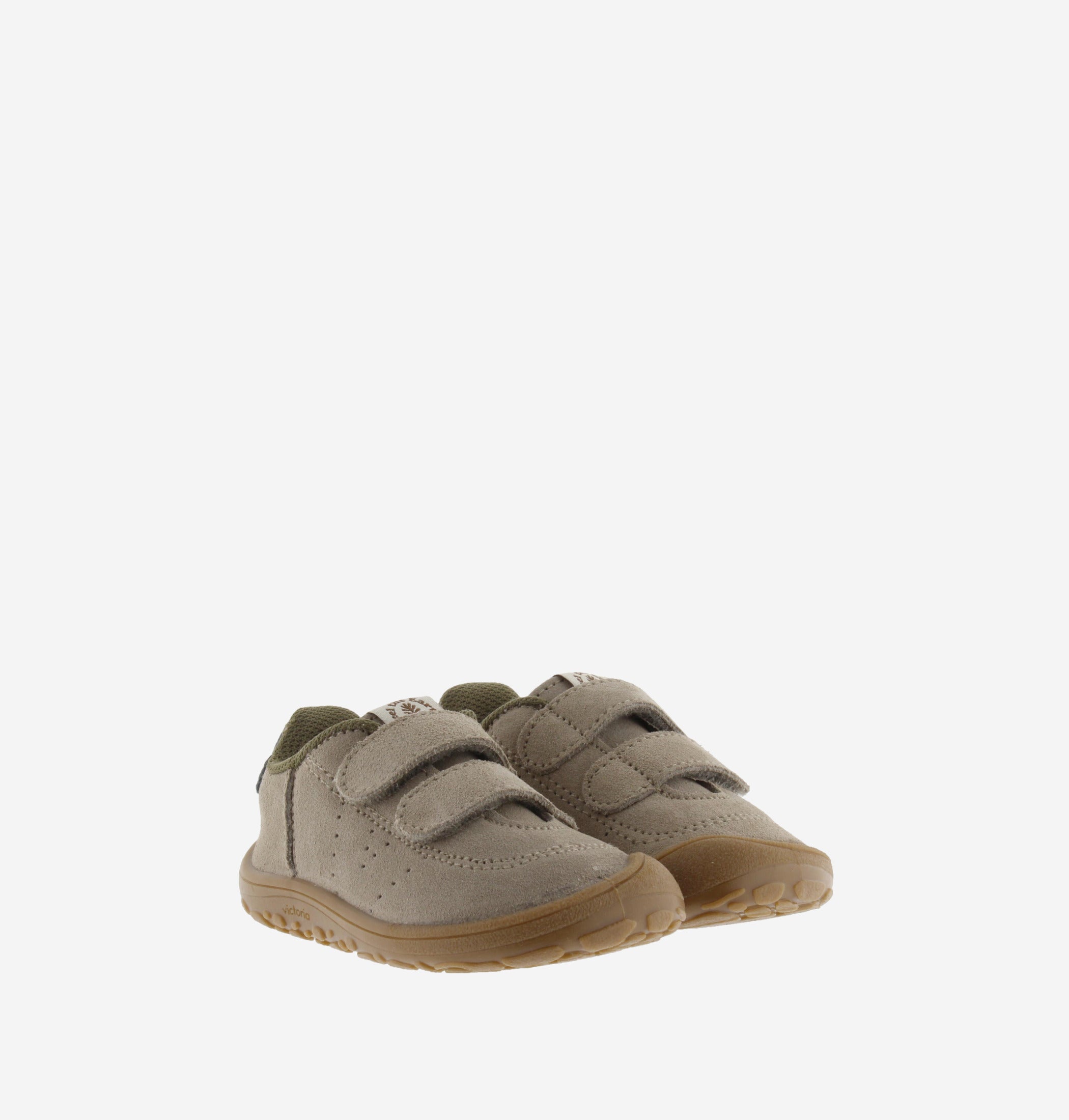 Victoria scarpa barefoot bimbo pelle taupe due strappi