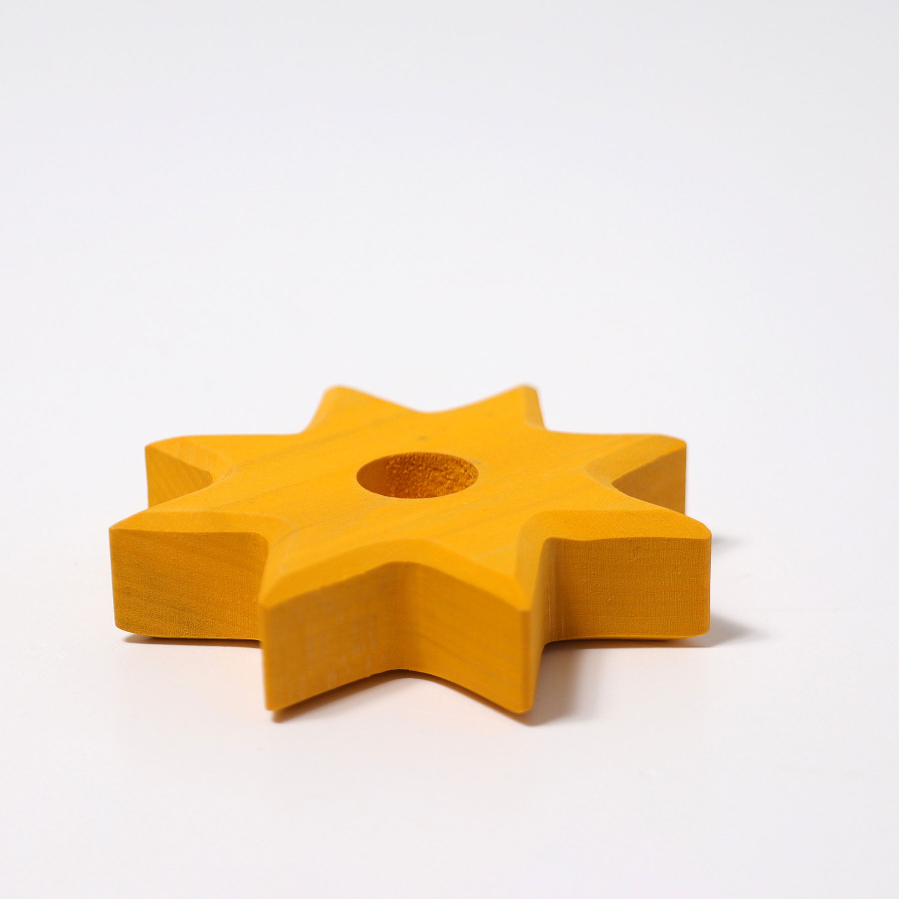 Grimm's Stella candeliere legno gialla 8 cm