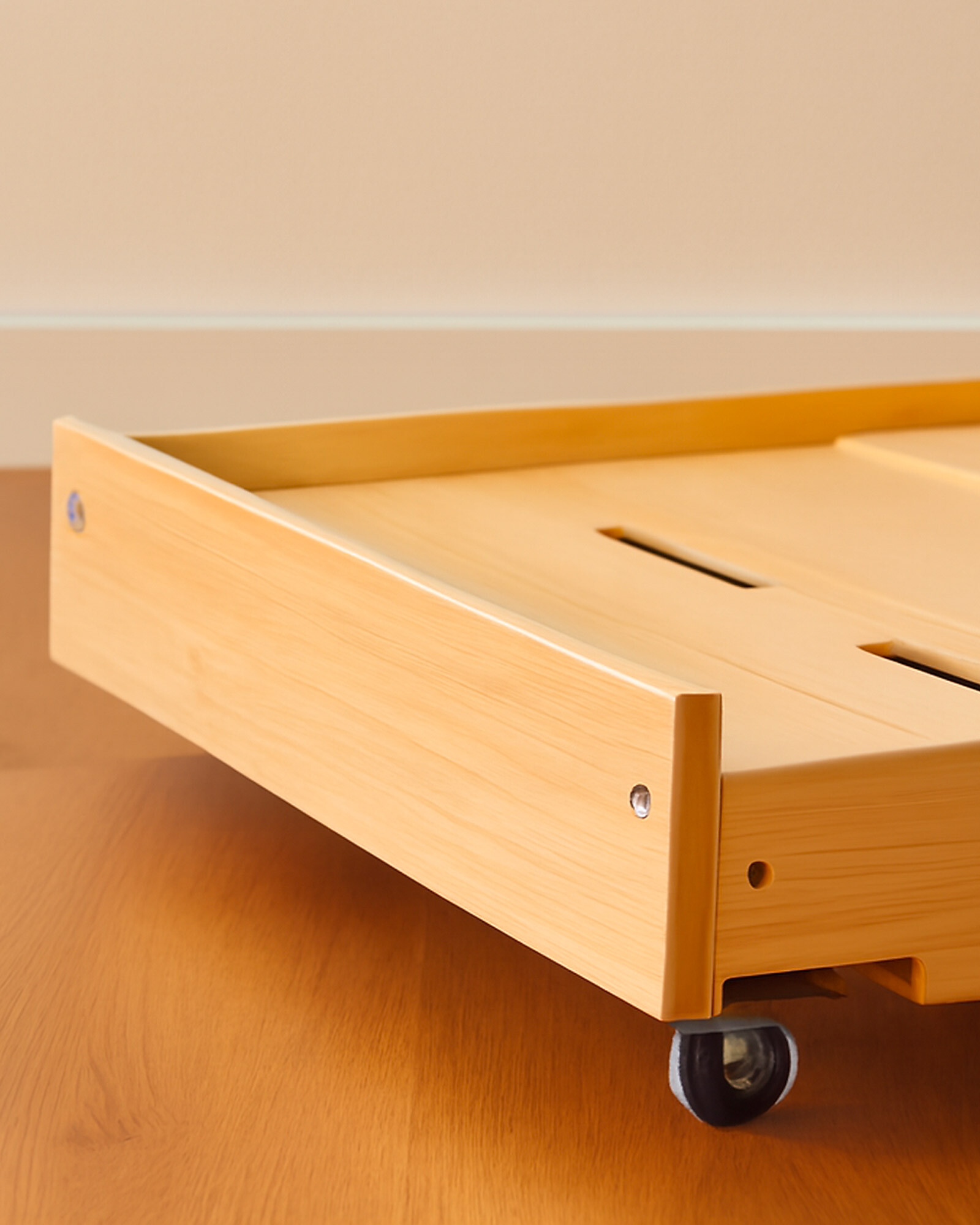 Evi Montessori cassetto letto estraibile 195x90 contenitore