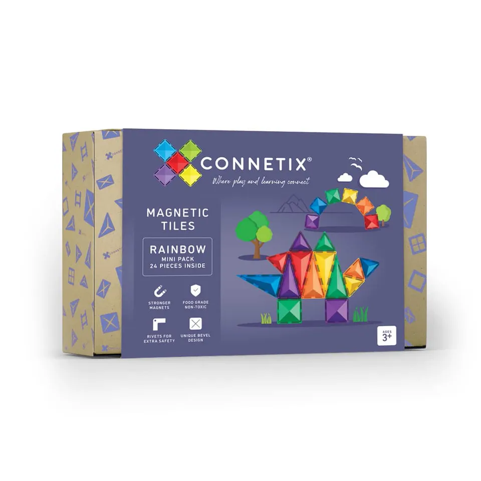 Connetix Rainbow Mini Pack costruzioni magnetiche 24 pezzi