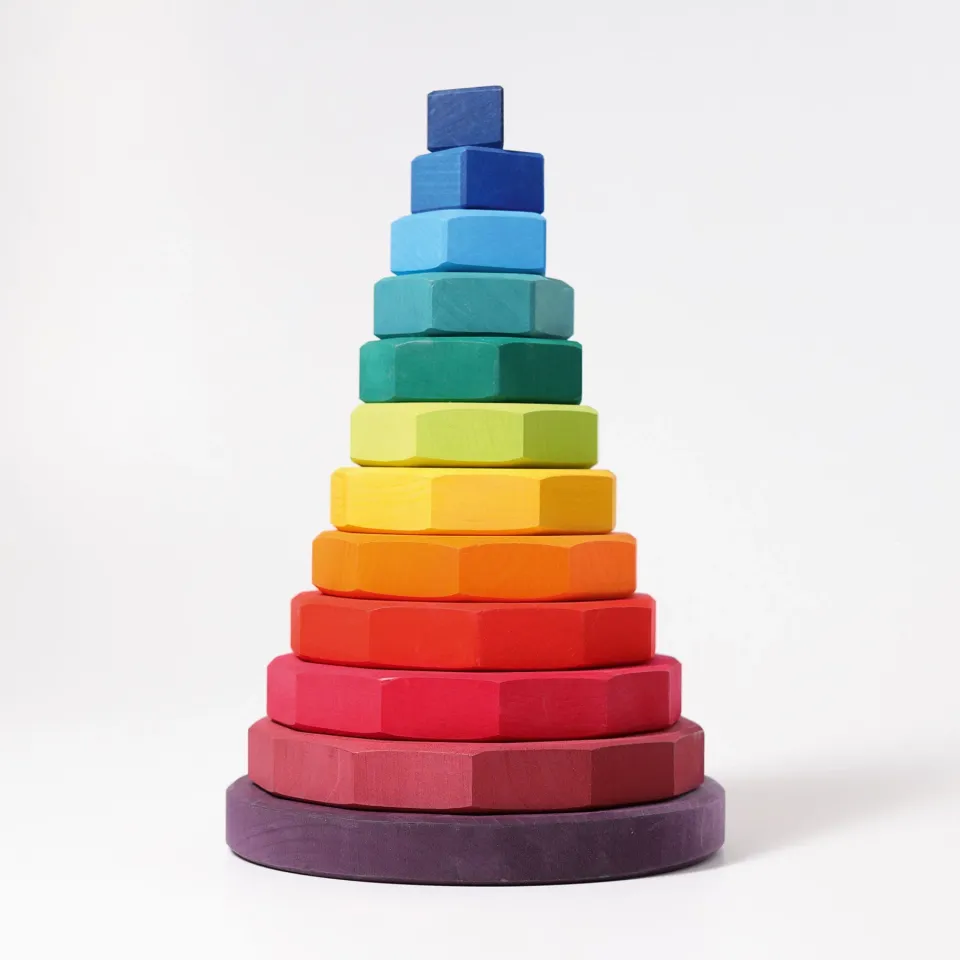 Grimm's Gigante torre delle forme 11 pezzi colori primari