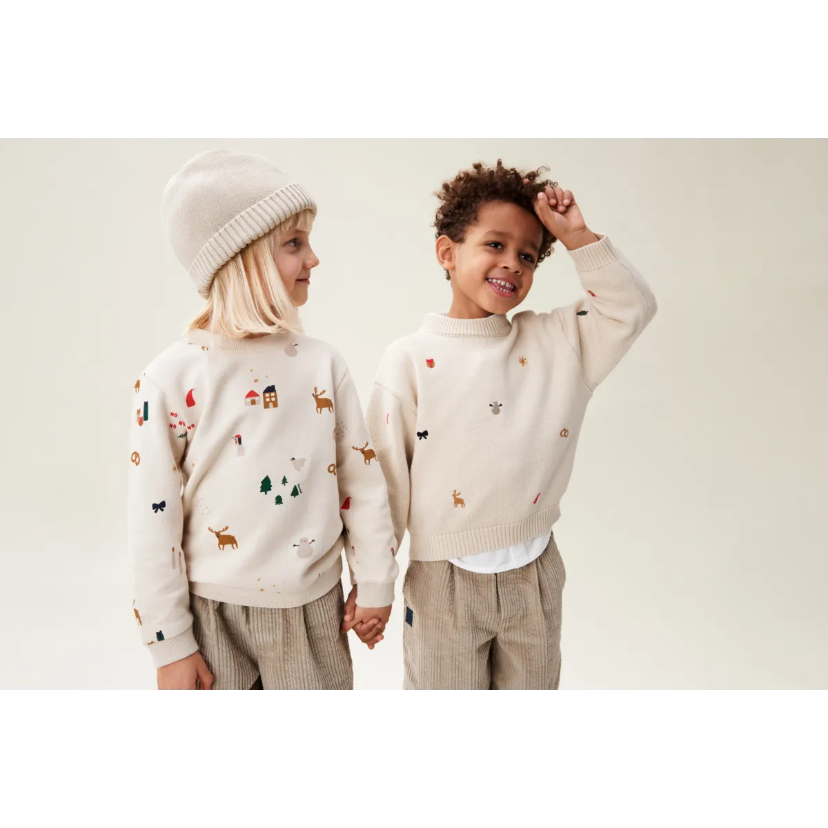 Liewood Thora Holiday Felpa Cotone Bio Bambini Natale
