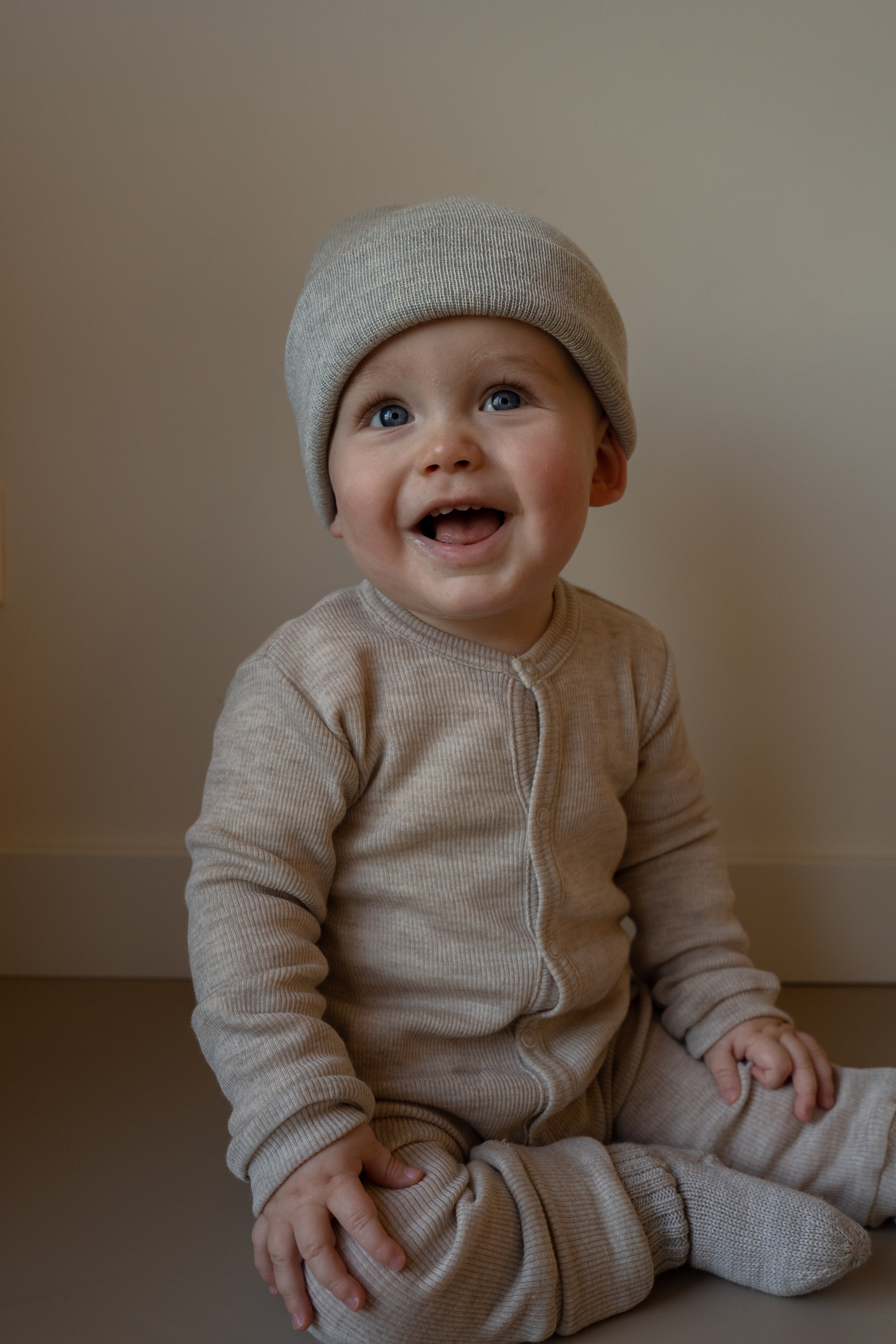 Kico Label cuffia invernale lana merino berretto neonato