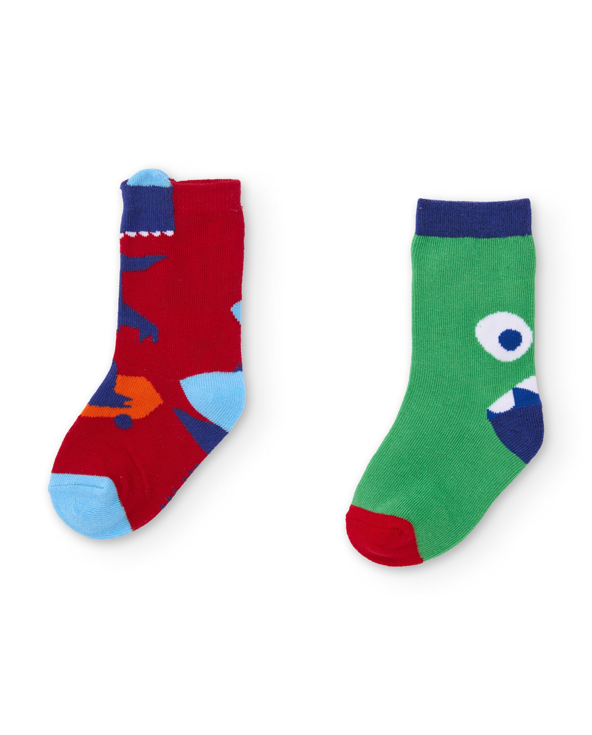 Tuc Tuc calzini bimbo dinosauro 2 paia blu
