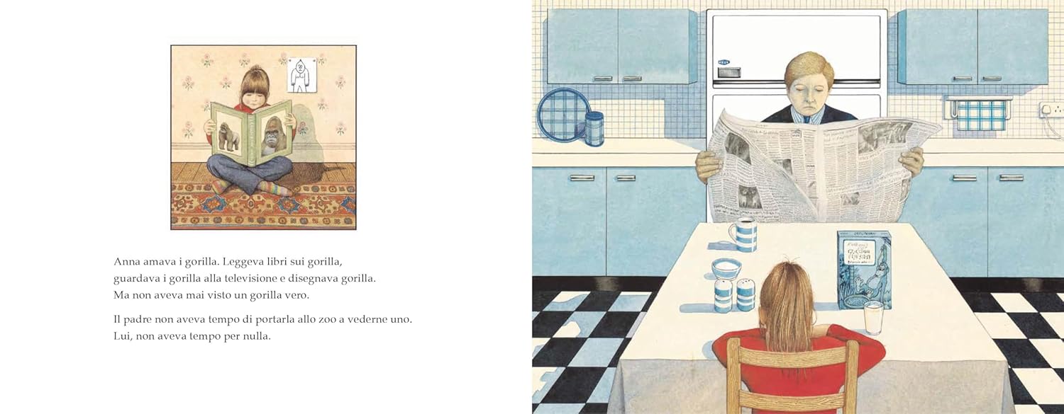 Orecchio Acerbo Gorilla albo illustrato Anthony Browne