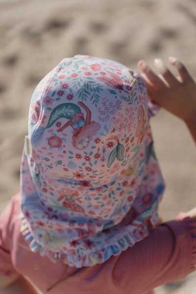 Little Dutch cappello sole bimba rosa sirene