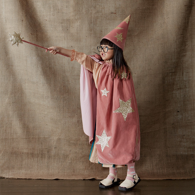 Meri Meri Costume Mago Velluto Rosa 3-6 Anni