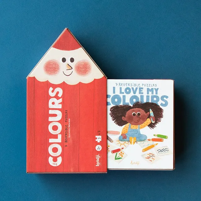 Londji My Colours Puzzle Bambini 7 Matite Reversibile