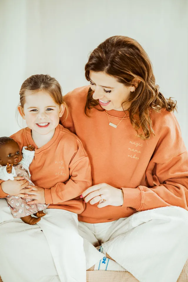 Ella and Rapha Mama felpa donna terracotta taglia unica