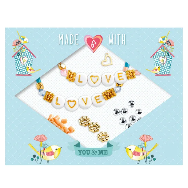 Djeco You&Me Love Letter kit braccialetti 146 pezzi